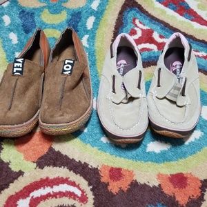 Bundle of loafers shoes